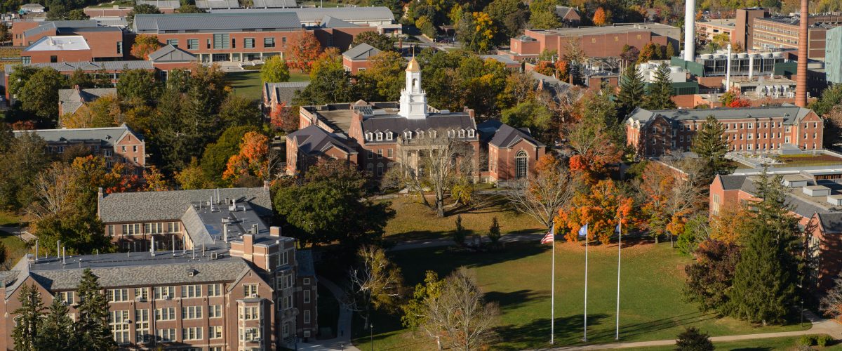 An aerial view of the Storrs Campus